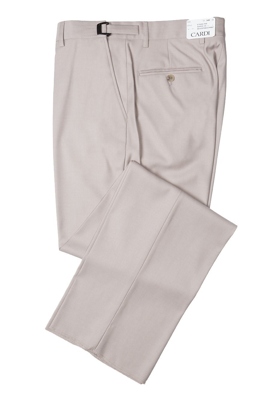 Men's Pants | "ethan" Tan Super 150's Luxury Viscose Blend Suit