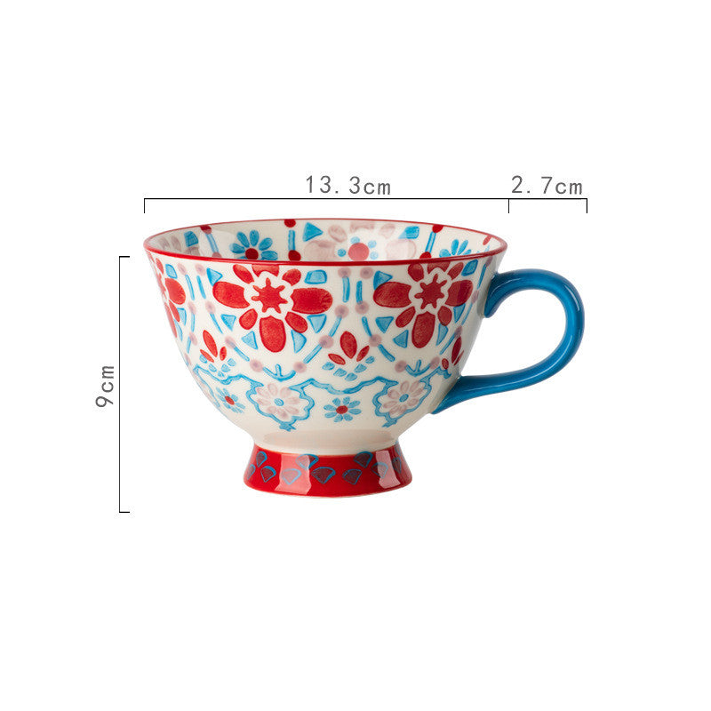 Taza de cerámica de gran capacidad con personalidad creativa