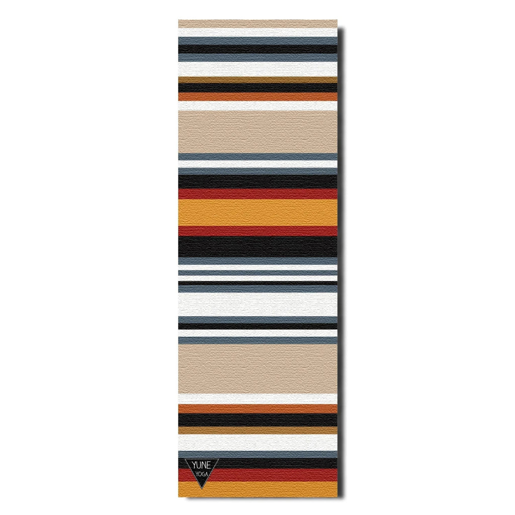 Colchoneta de yoga Falcons Rest – 6 mm de grosor extra, antideslizante de doble cara, PER ecológico con diseño multicolor inspirado en senderos | Yune Yoga