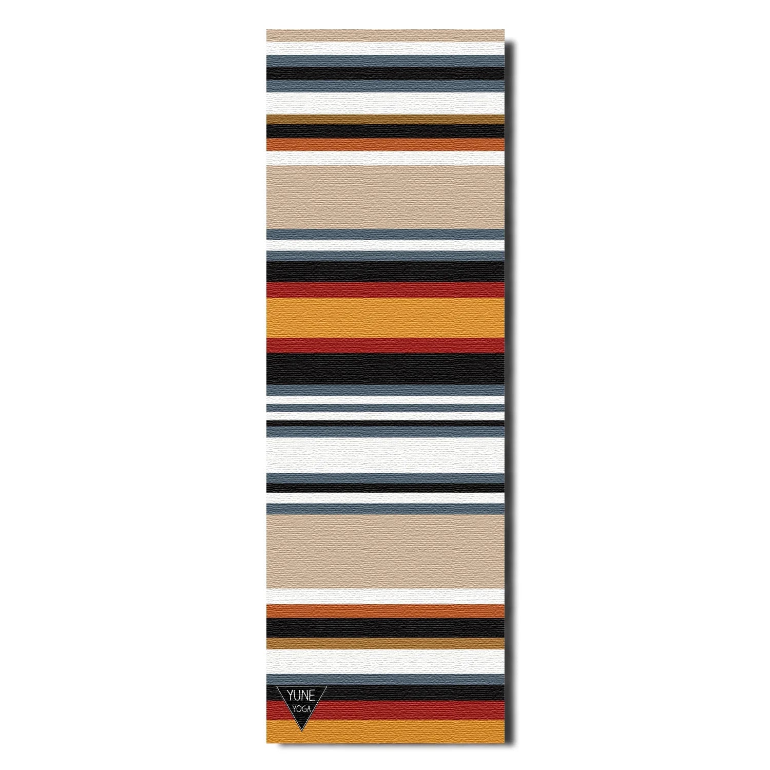 Colchoneta de yoga Falcons Rest – 6 mm de grosor extra, antideslizante de doble cara, PER ecológico con diseño multicolor inspirado en senderos | Yune Yoga