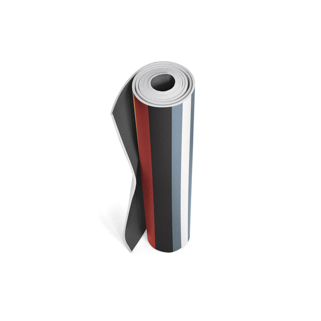 Colchoneta de yoga Falcons Rest – 6 mm de grosor extra, antideslizante de doble cara, PER ecológico con diseño multicolor inspirado en senderos | Yune Yoga