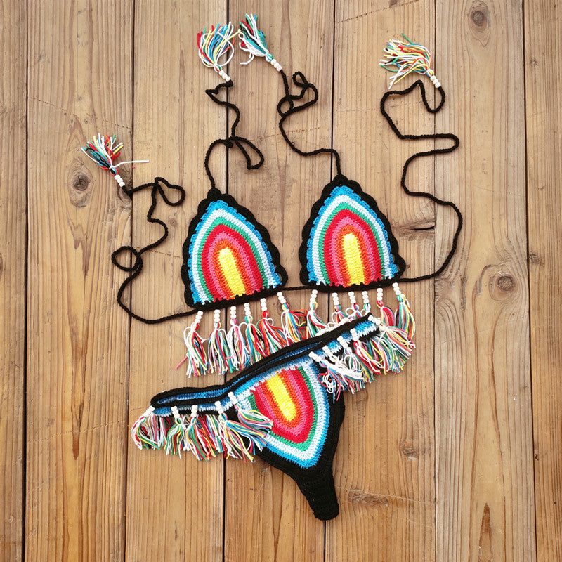 Bikini de ganchillo hecho a mano