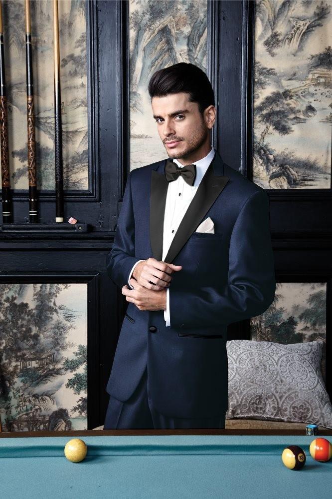 Tuxedo | "fitzgerald" Navy Tuxedo Jacket Peak (separates)