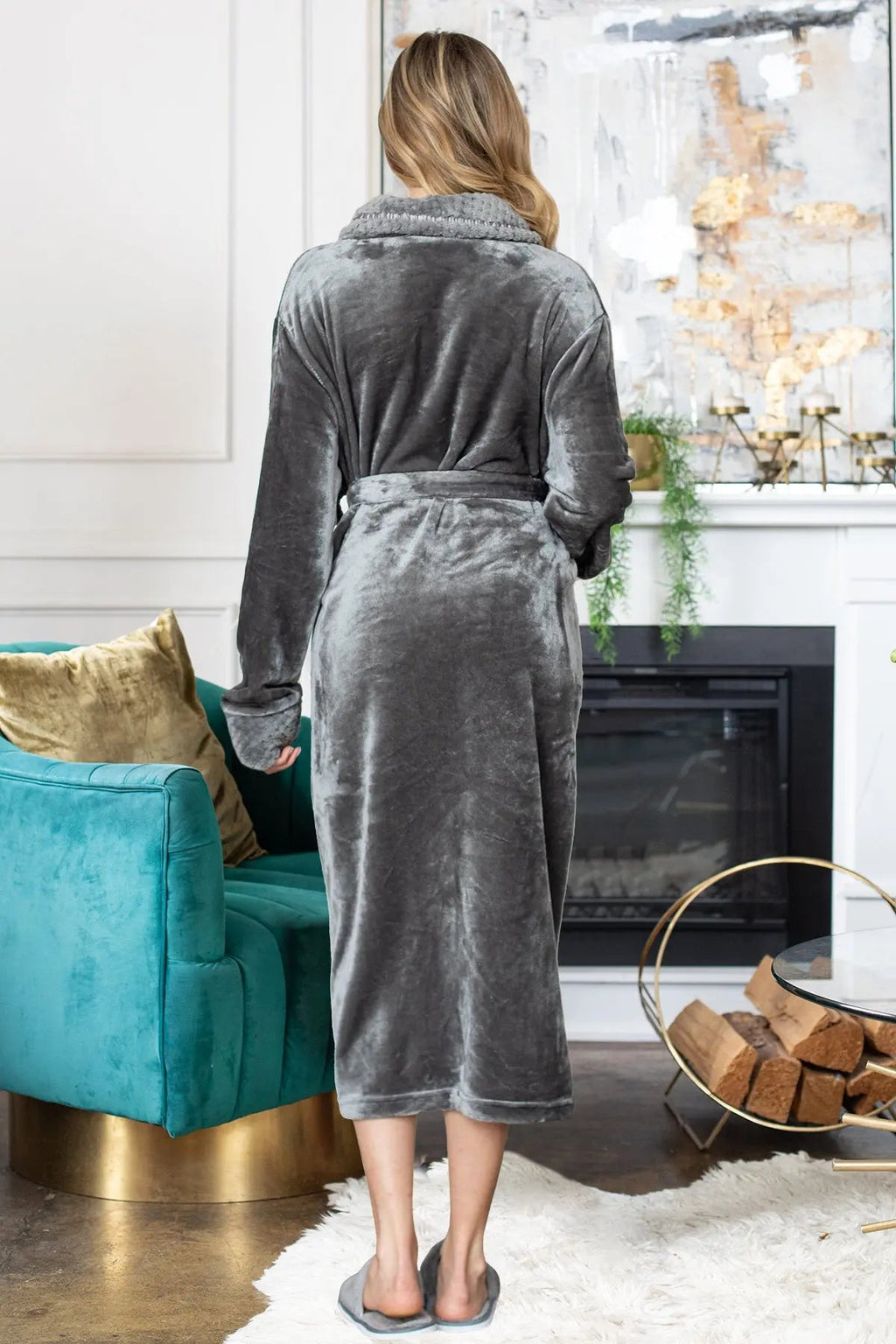 Women'S Ultra Soft Plush Bathrobe