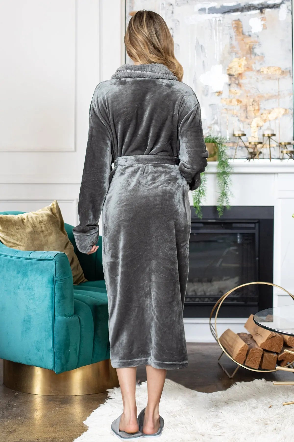 Women'S Ultra Soft Plush Bathrobe