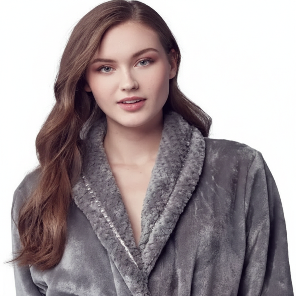 Women'S Ultra Soft Plush Bathrobe