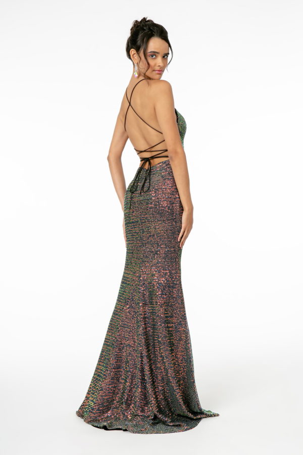 Nightgown | Strappy Sequined Bodycon Mermaid Dress by Elizabeth K