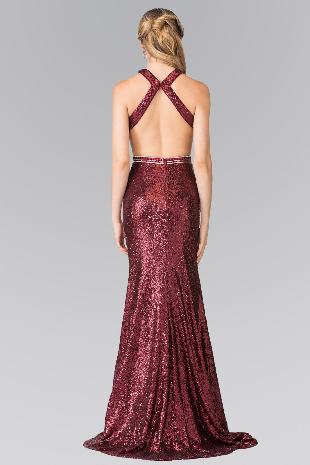 Nightgown | Full Sequin Long Dress with Side Slit