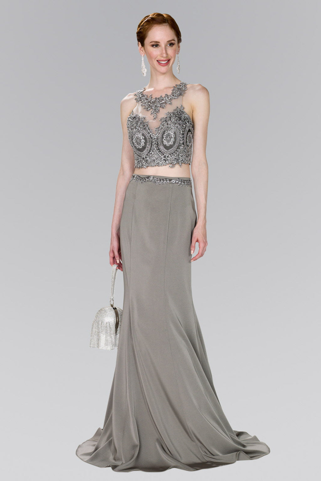 Full Embroidered Top Jersey Two-Piece Long Dress is a women's dress selected for daily outfits, summer plans, brunch, travel, casual events, and wardrobe refreshes. Design details include Rome Jersey fabric; High Neck Sleeve: Sleeveless Back: Cut-Out-Back, Zipper Embellishment: Embroidery, Jewel Silhouette: Two-Piece neckline/strap detail. It helps customers compare style, fit, fabric, occasion, season, and available variant options before purchase.