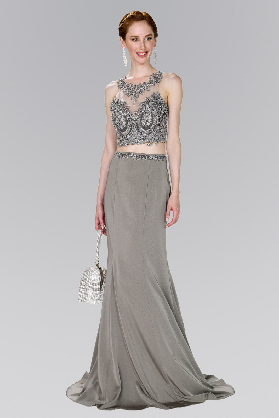 Full Embroidered Top Jersey Two-Piece Long Dress is a women's dress selected for daily outfits, summer plans, brunch, travel, casual events, and wardrobe refreshes. Design details include Rome Jersey fabric; High Neck Sleeve: Sleeveless Back: Cut-Out-Back, Zipper Embellishment: Embroidery, Jewel Silhouette: Two-Piece neckline/strap detail. It helps customers compare style, fit, fabric, occasion, season, and available variant options before purchase.