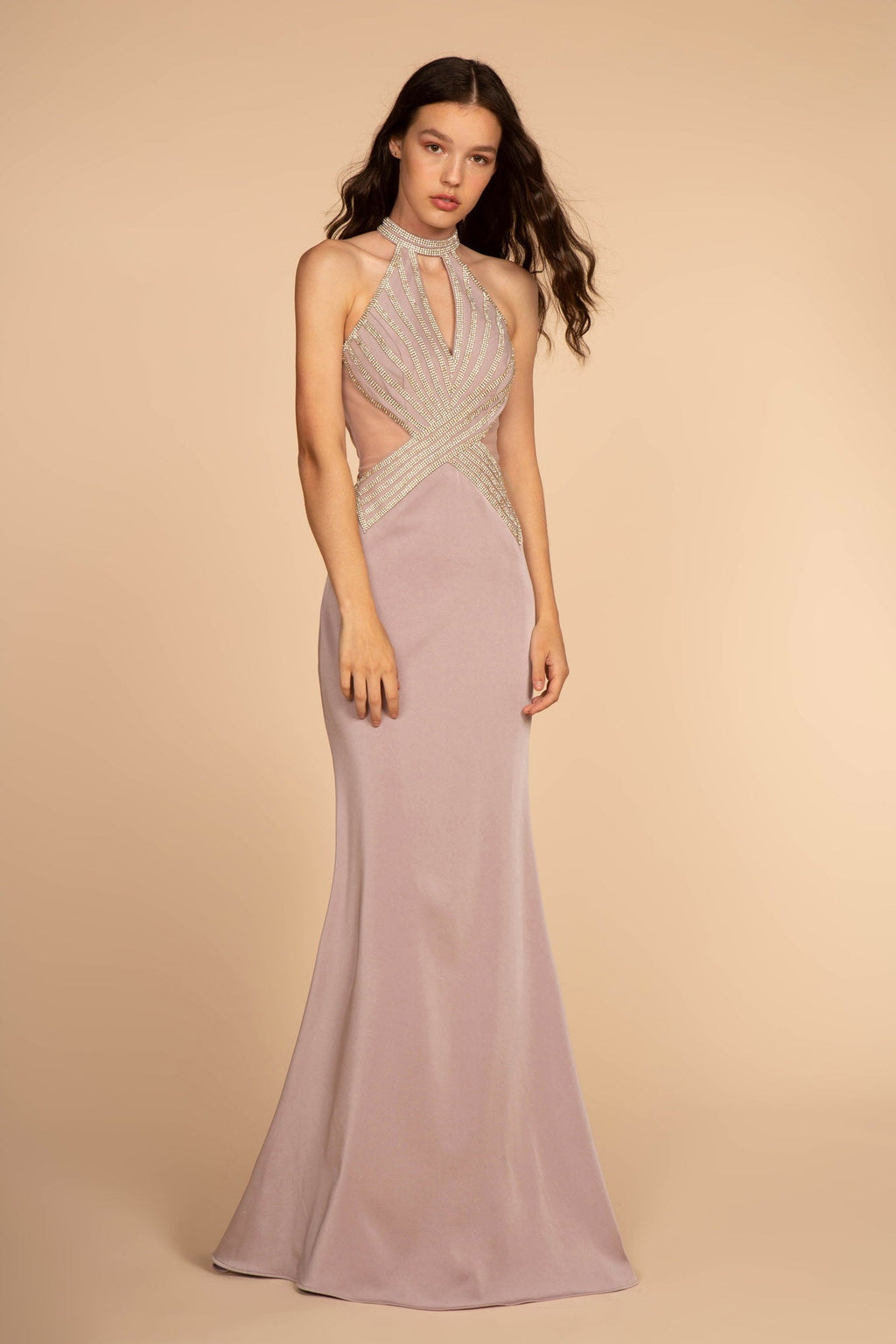 Jewel Embellished High-Neck Rome Jersey Prom Dress is a women's dress selected for daily outfits, summer plans, brunch, travel, casual events, and wardrobe refreshes. Design details include Rome Jersey fabric; High Neck Sleeve: Sleeveless Back: Sheer, Zipper Embellishment: Jewel Silhouette: Mermaid, Trumpet neckline/strap detail. It helps customers compare style, fit, fabric, occasion, season, and available variant options before purchase.
