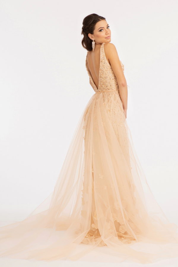 Nightgown | Rhinestone Embellished Mesh Mermaid Dress W
