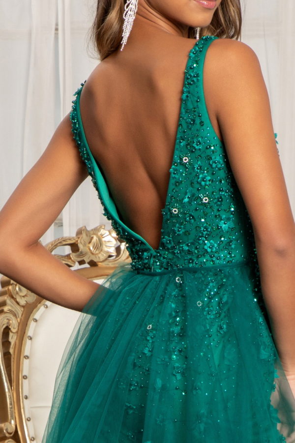 Nightgown | Rhinestone Embellished Mesh Mermaid Dress W