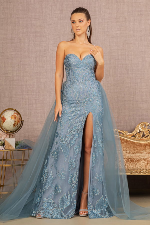 Nightgown | Halter Jewel Glitter Mermaid Dress W