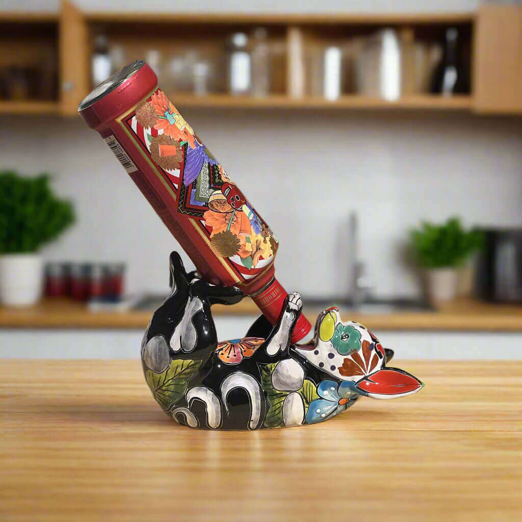 Talavera Chihuahua Bottle Holder | Hand-Painted Mexican Dog Statue is a decorative bottle holder selected for home, kitchen, drinkware, entertaining, and gift shoppers. It focuses on use, material style, display value, and available listing options.
