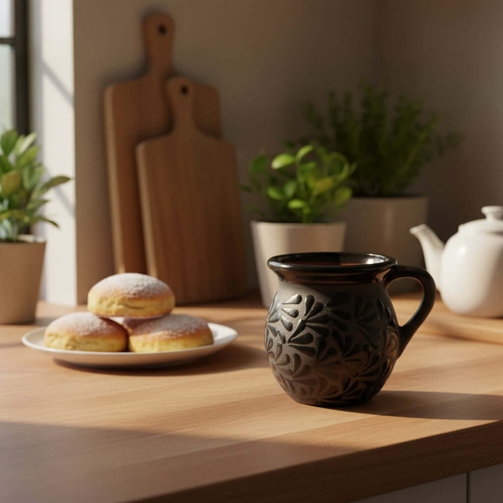 Mug | Black Talavera Jarrito Mug
