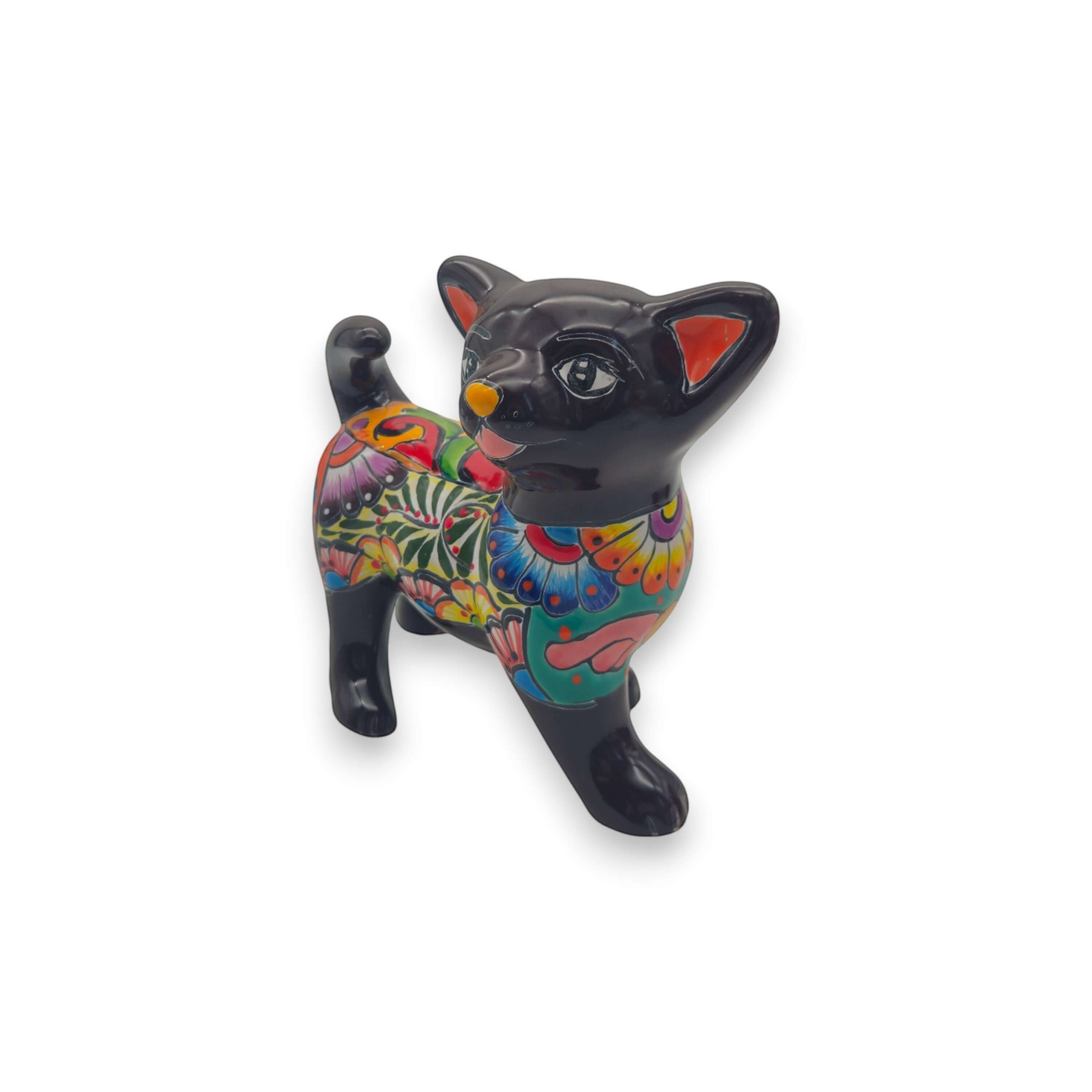Talavera Figurine | Talavera Chihuahua Dog Figurine