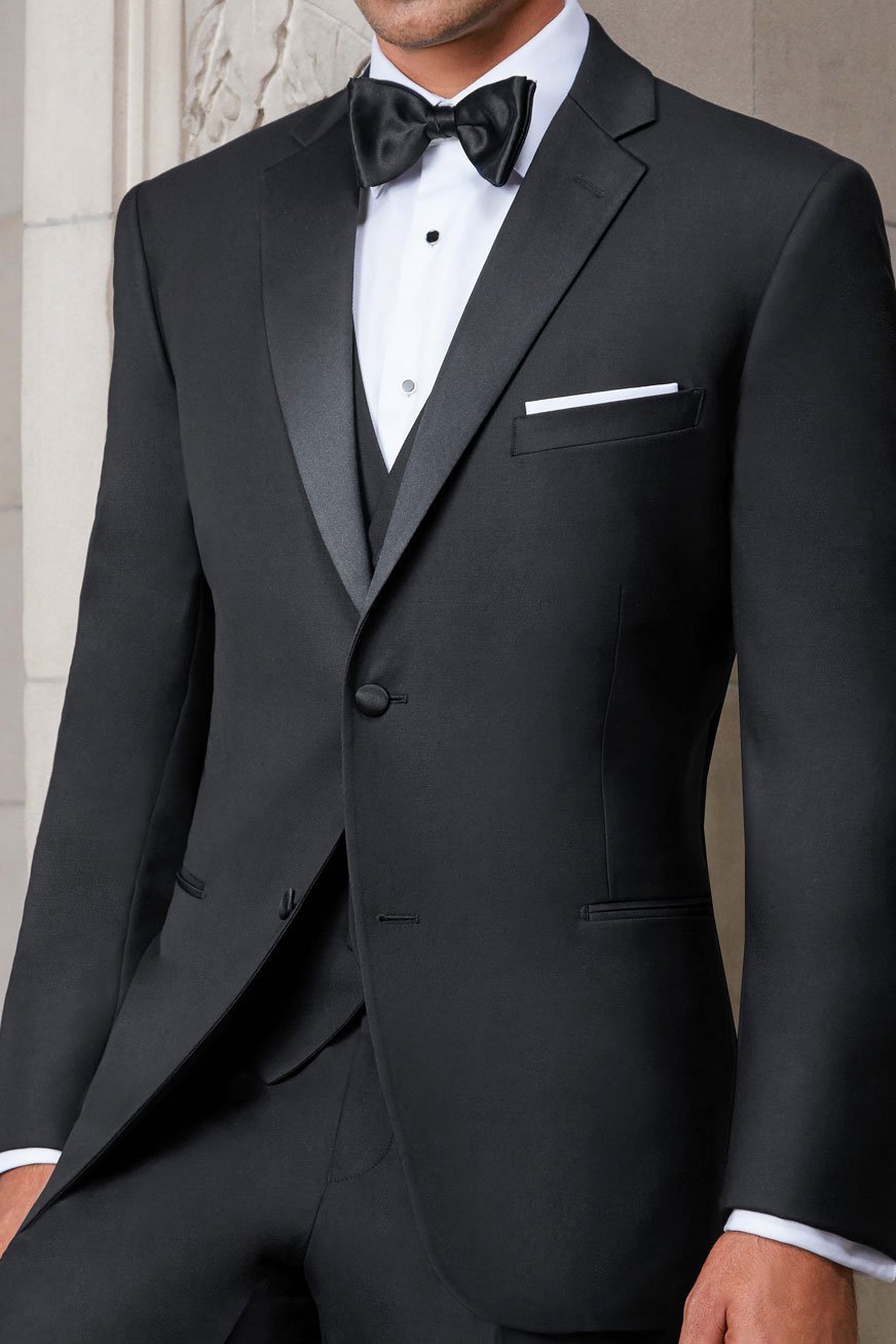 Tuxedo | "hartford" Black Tuxedo Jacket Notch (separates)
