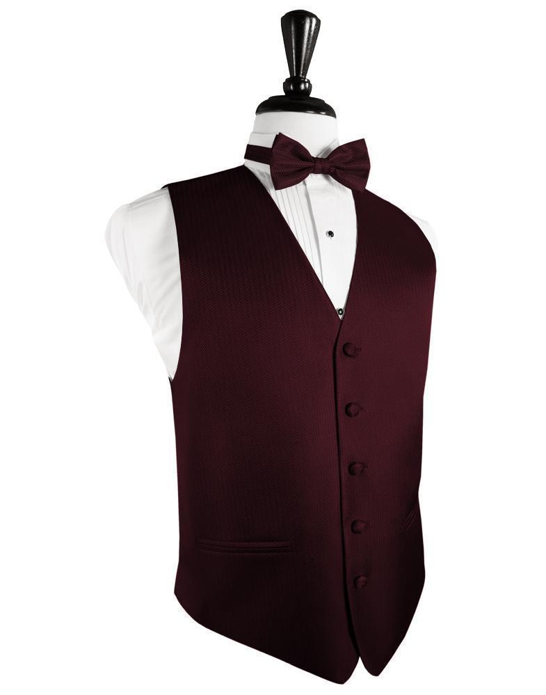 Men's Vest | Herringbone Tuxedo Vest 3