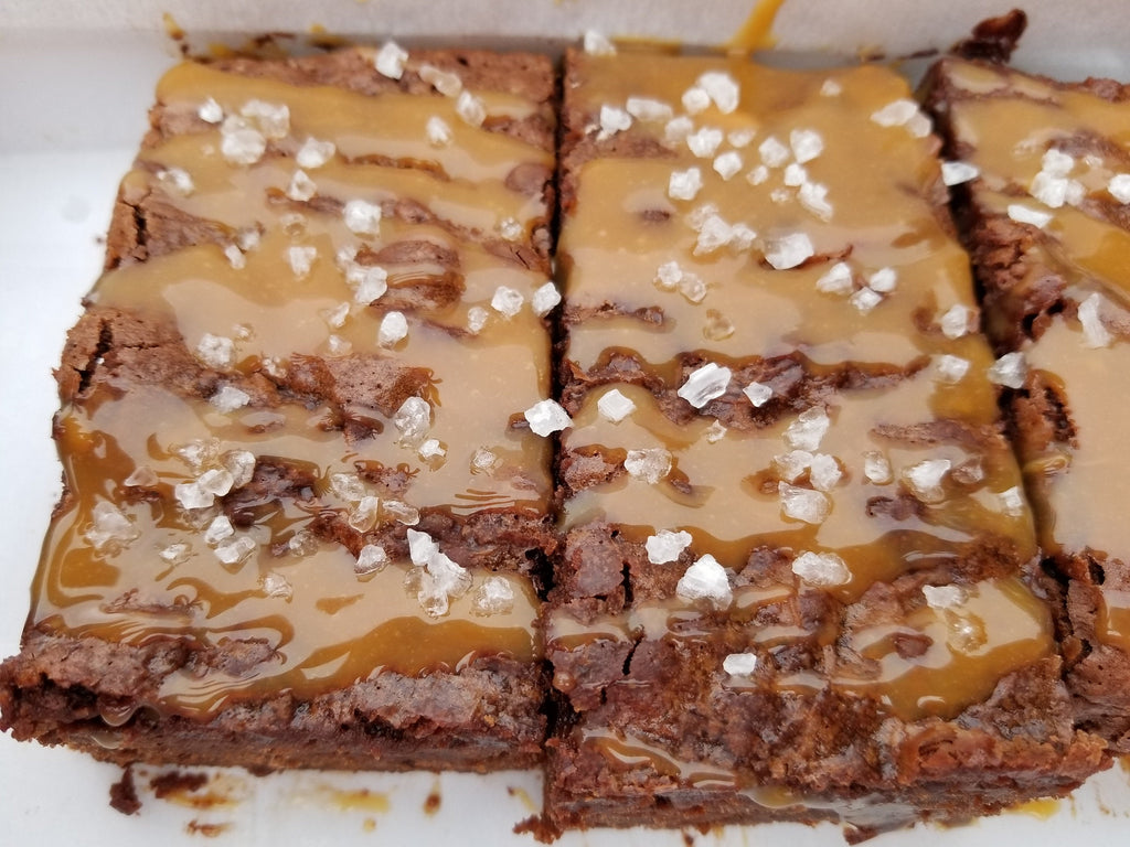 Brownies de Caramelo Salado