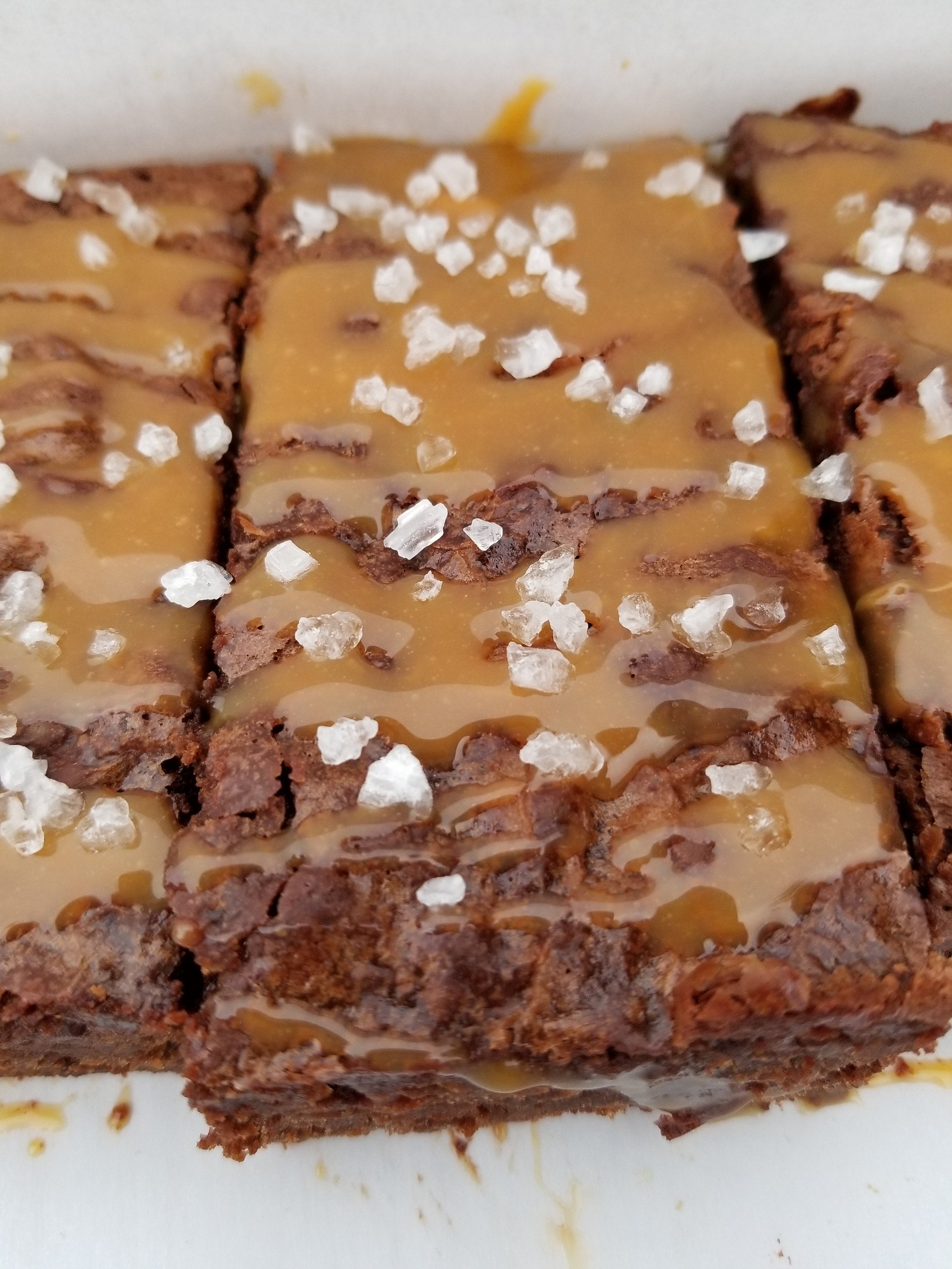 Brownies de Caramelo Salado