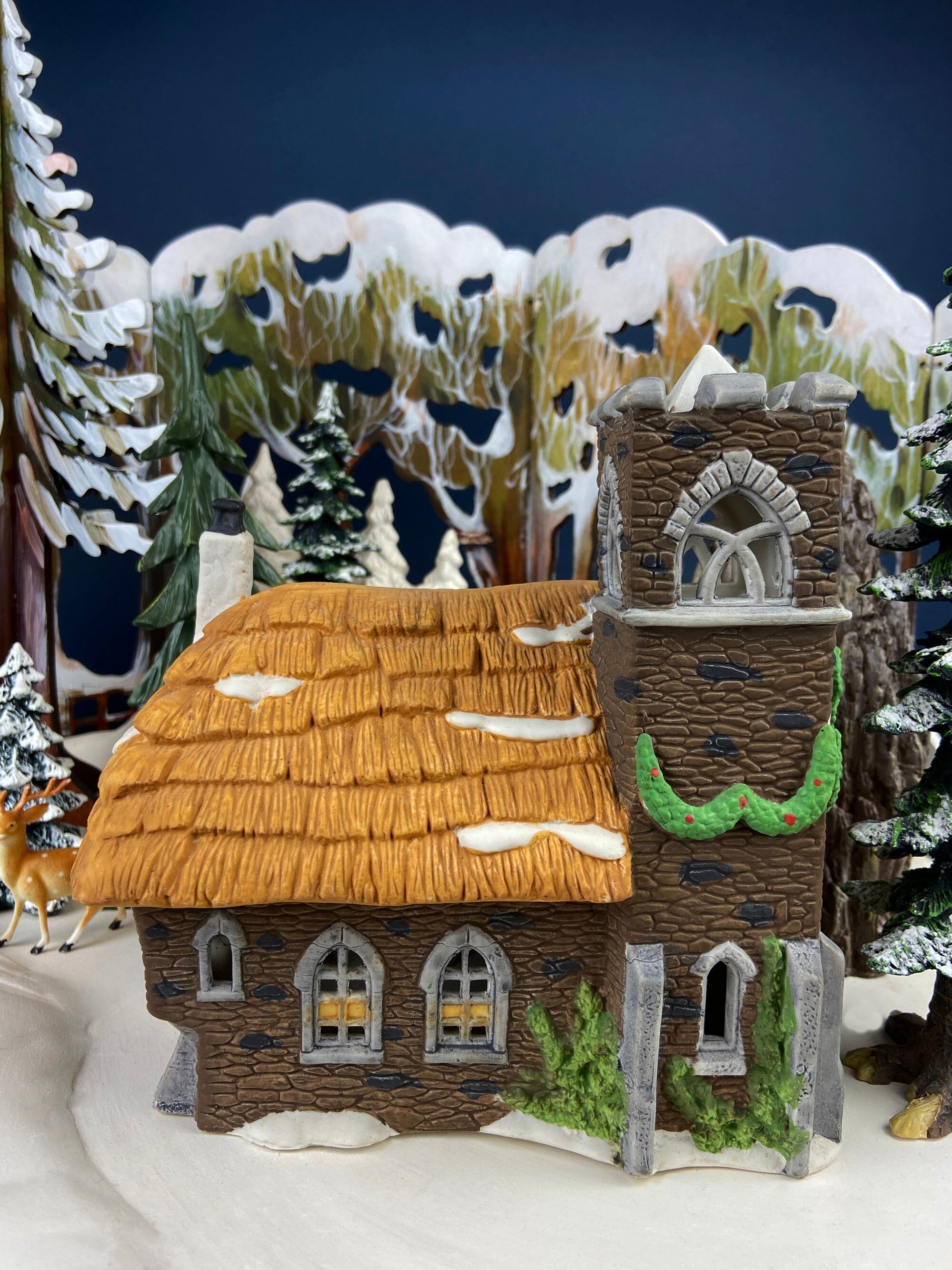Holiday Village Accessory | Ivy Glen Church by Department 56. Dicken's Village