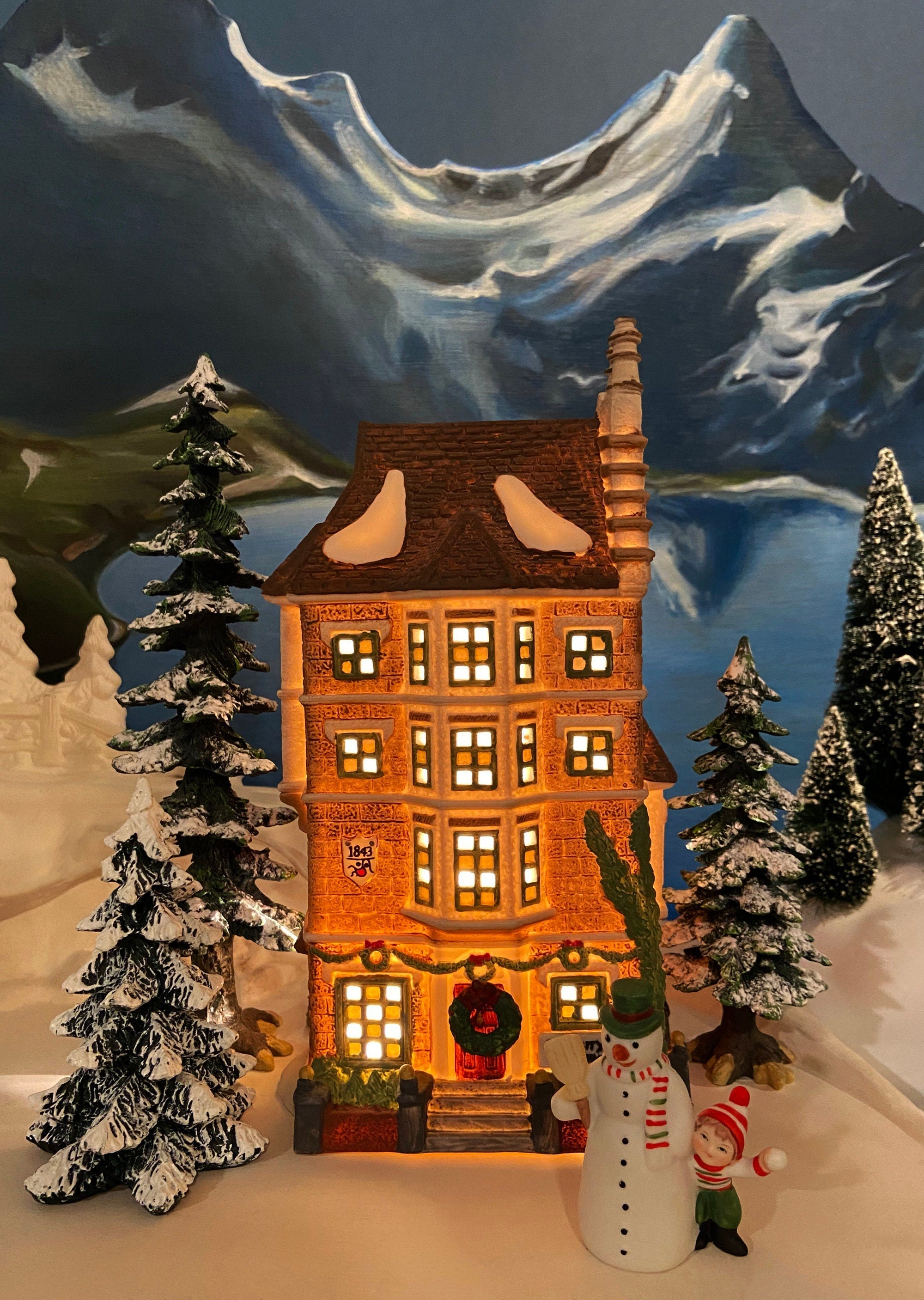 Seasonal & Holiday Decoration | Christmas Village House by Dept 56. Illuminated Nephew