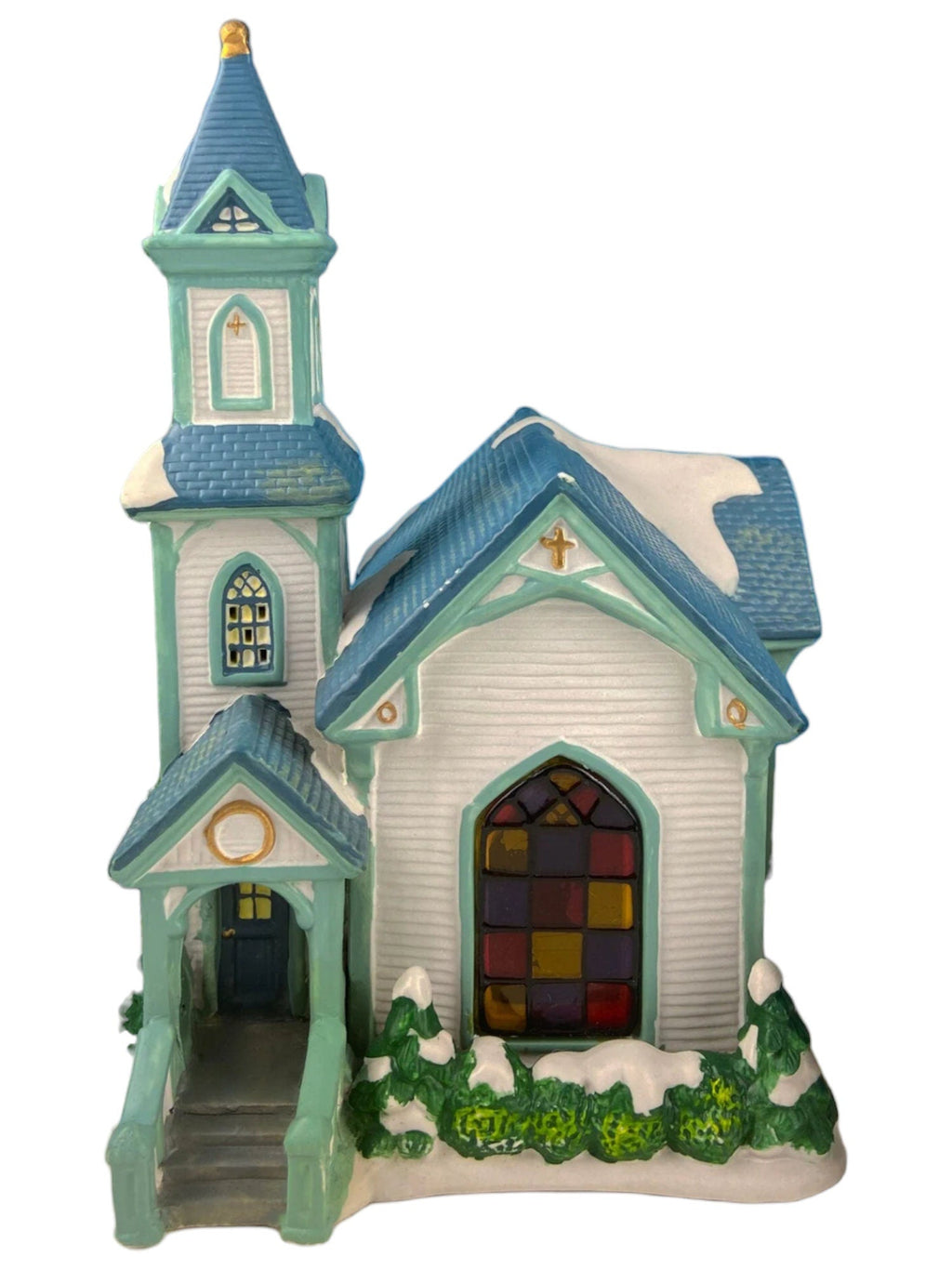 Holiday Village Accessory | Department 56 Dickens Village Illuminated Church Christmas Village