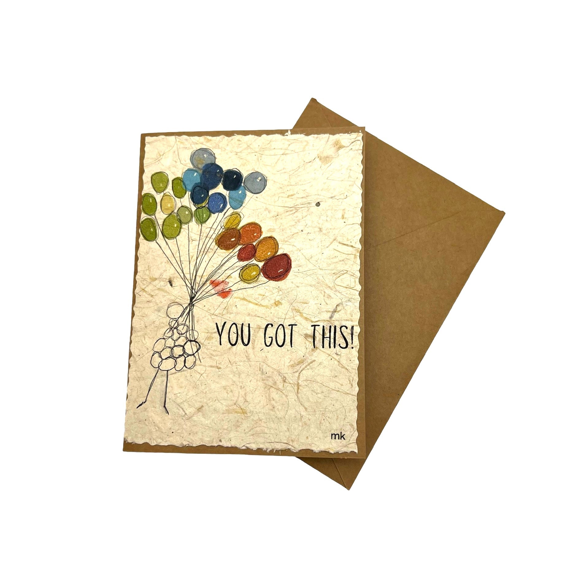 2nd Story Handmade Cards- You Got This is a handmade greeting card selected for encouraging notes, gift baskets, thoughtful messages, and handmade-style stationery gifts. Dimensions are listed as 3" x 5". Product details help shoppers compare the item type, style, size, and intended use before purchase.