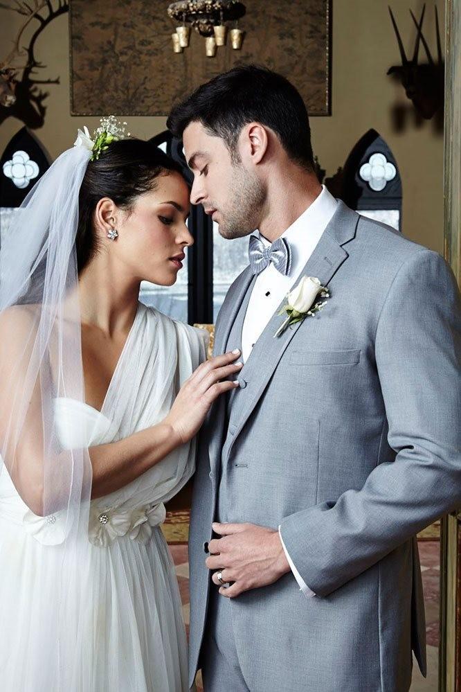 Tuxedo | "infinity" Heather Grey Tuxedo Jacket Notch (separates)