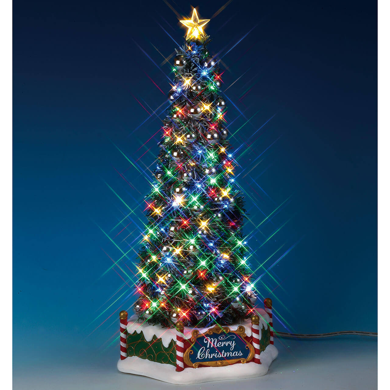 Christmas >> Village | Majestic Village Christmas Tree