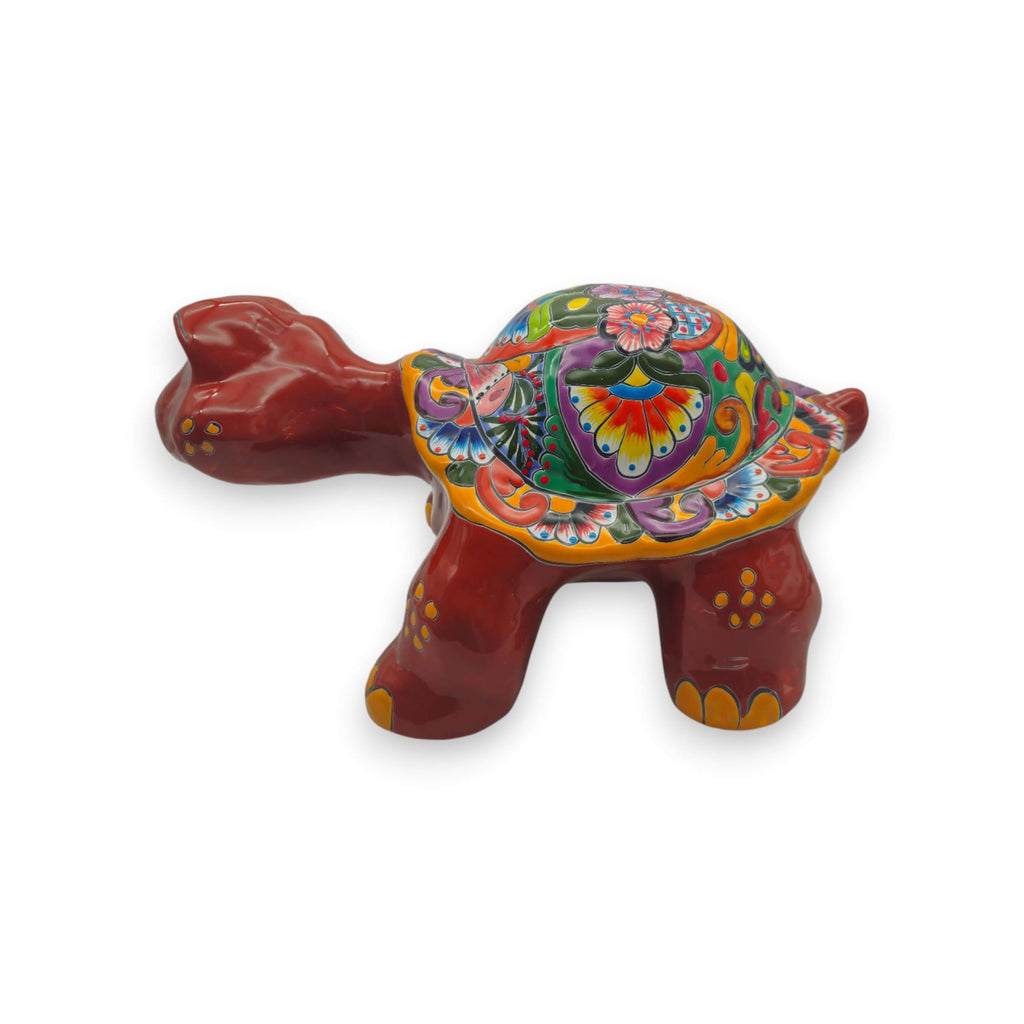 Talavera Statue | Large Talavera Turtle Statue