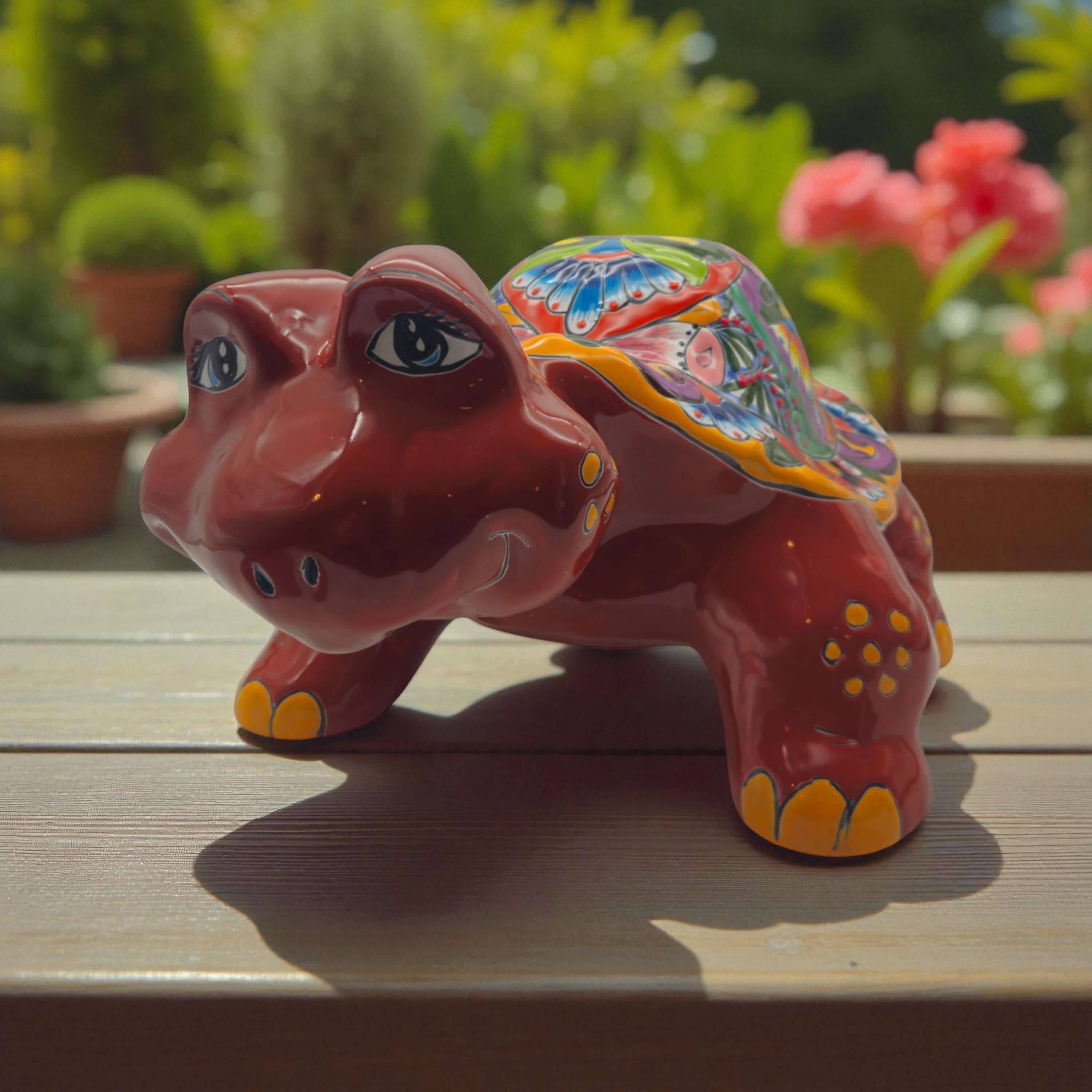 Talavera Statue | Large Talavera Turtle Statue
