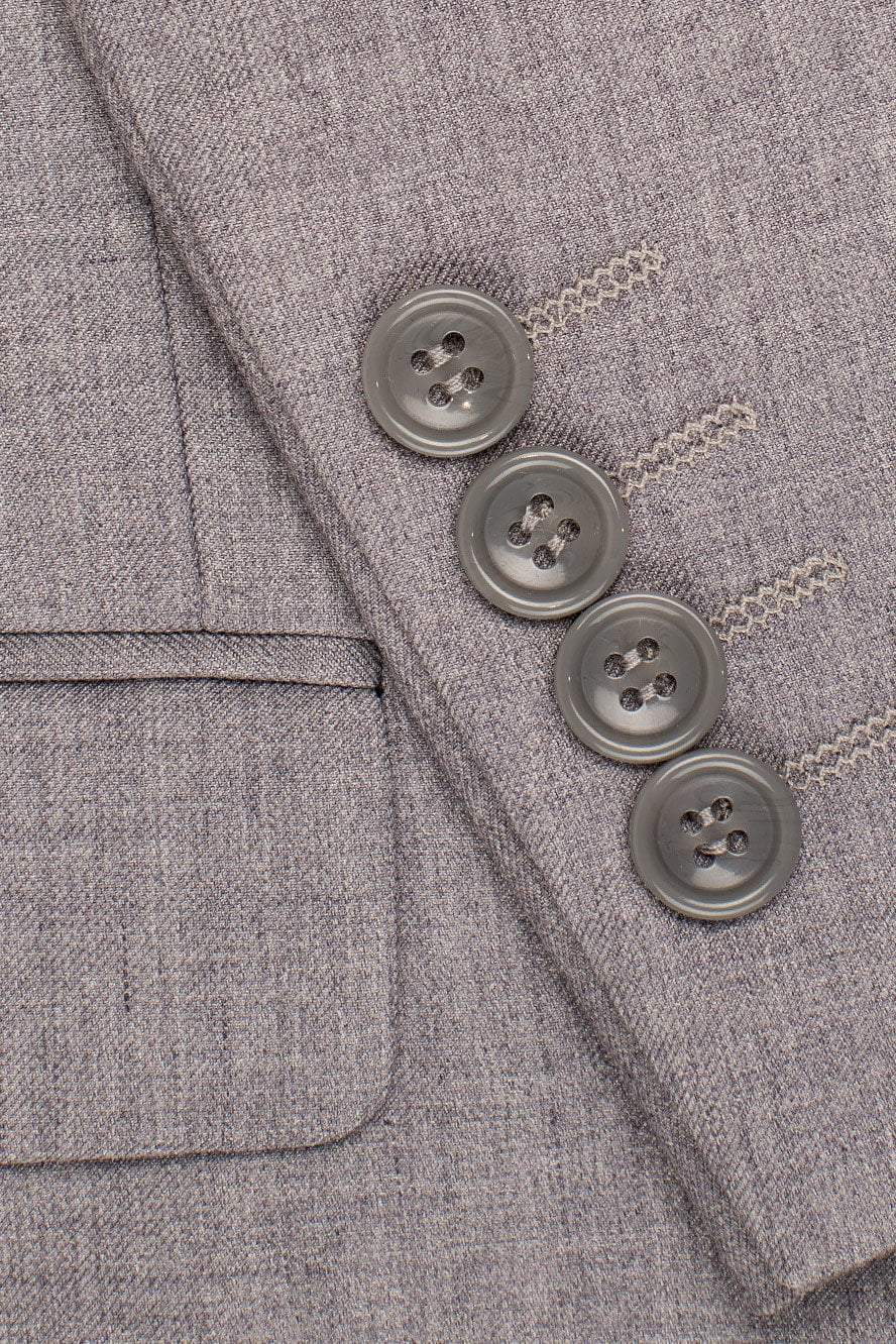 Men's Suit | "madison" Heather Grey Suit Jacket Notch (separates)