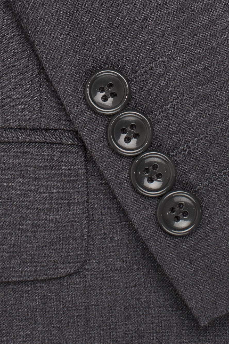 Men's Suit | "madison" Steel Grey Suit Jacket Notch (separates)