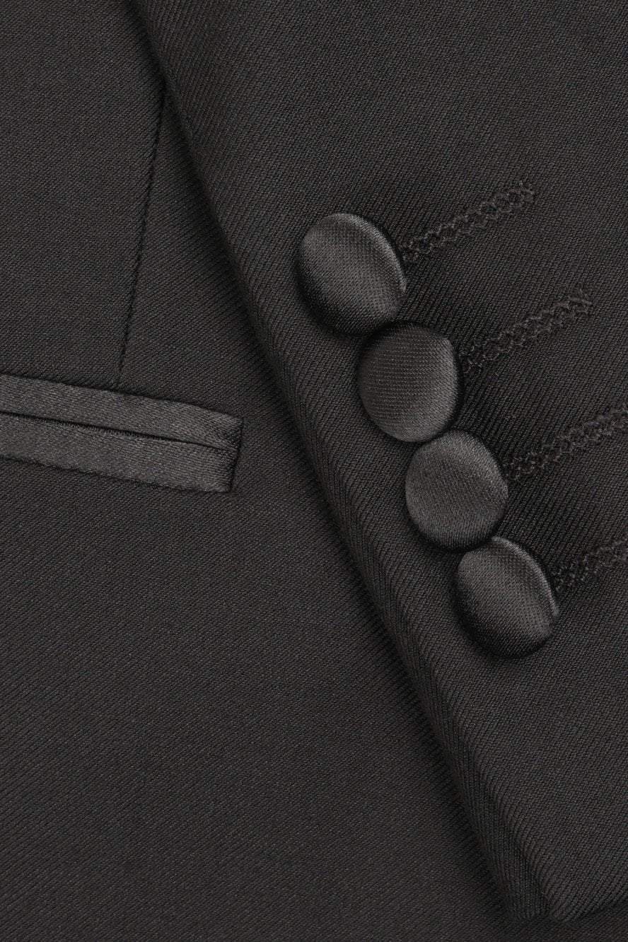 Tuxedo | "milan" Black Tuxedo Jacket Peak (separates)
