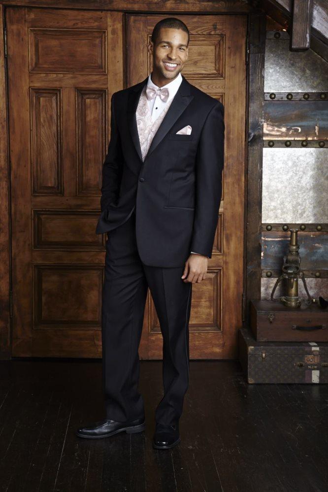 Tuxedo | "milan" Black Tuxedo Jacket Peak (separates)