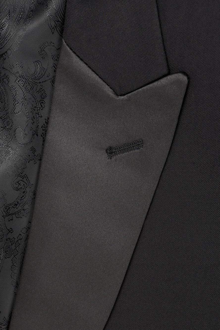 Tuxedo | "milan" Black Tuxedo Jacket Peak (separates)