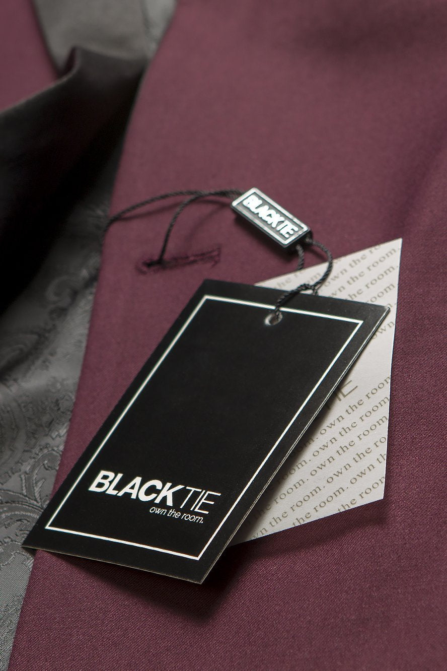 Tuxedo | "milan" Burgundy Tuxedo Jacket Peak (separates)