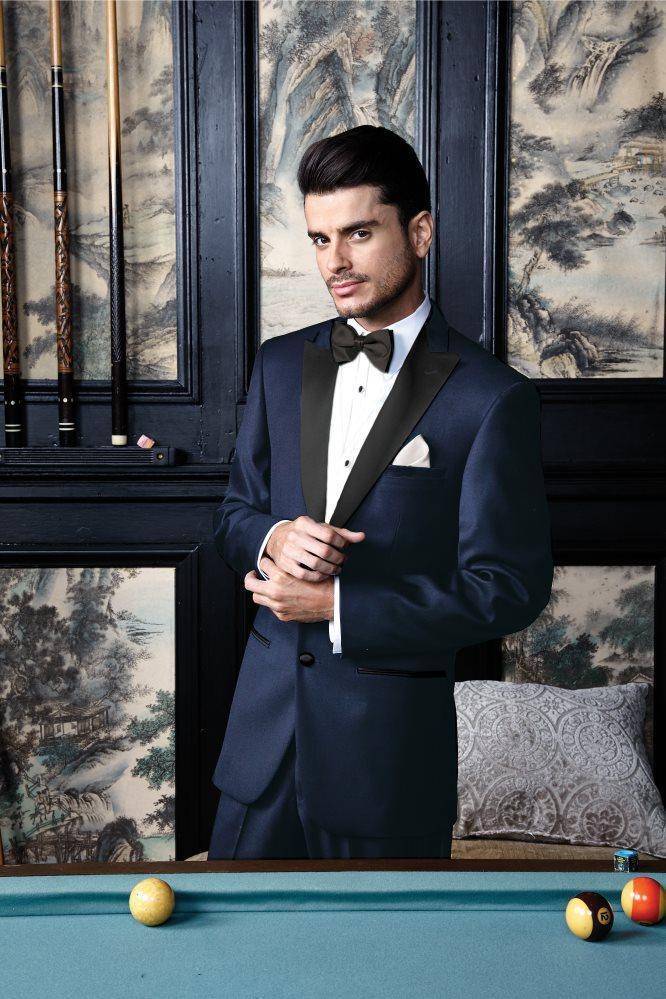Tuxedo | "milan" Midnight Navy Tuxedo Jacket Peak (separates)