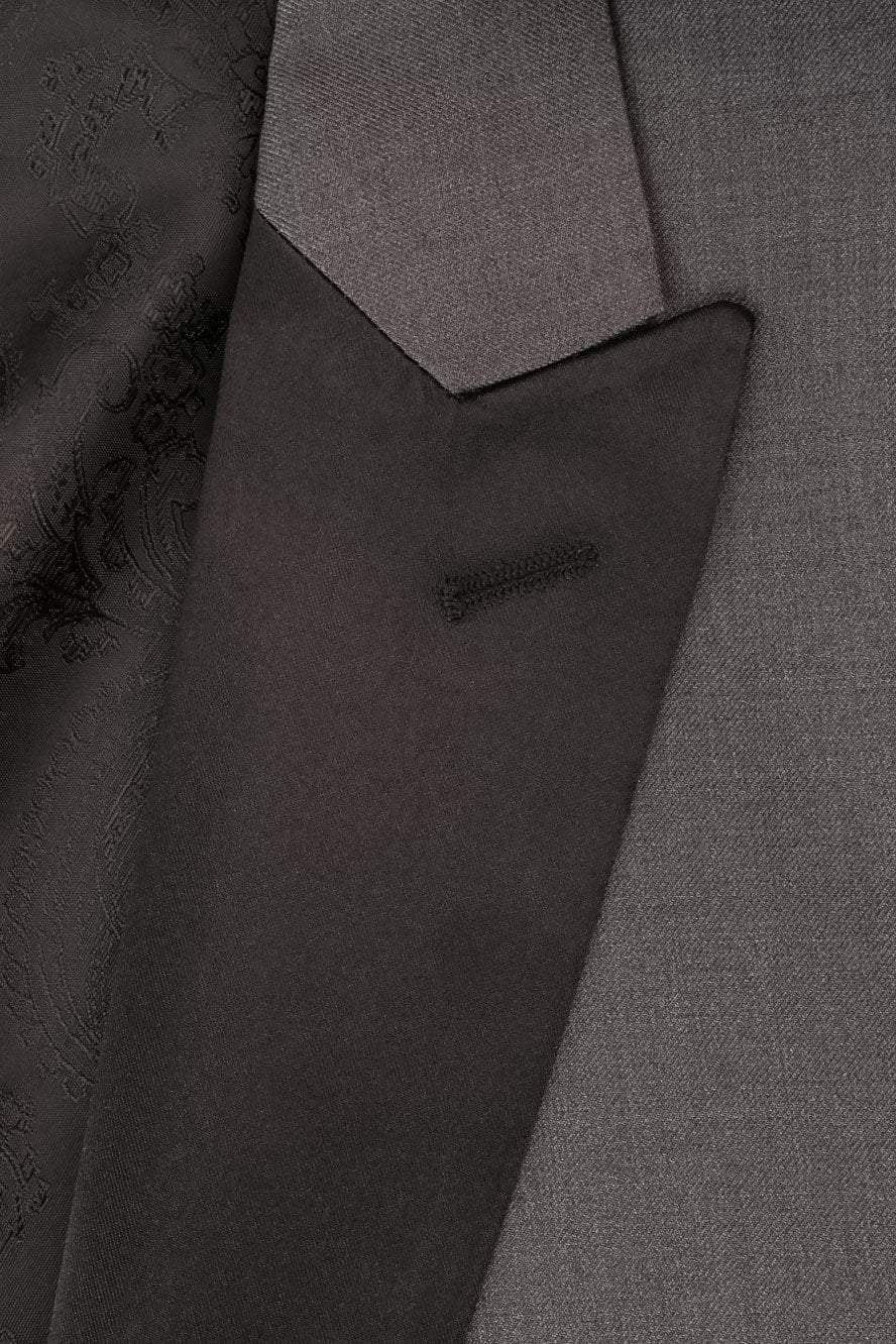 Tuxedo | "milan" Steel Grey Tuxedo Jacket Peak (separates)