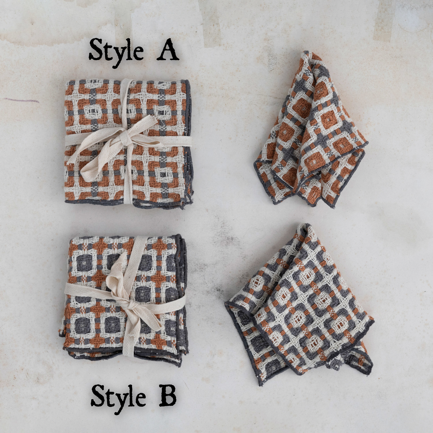 Kitchen & Bath | Cotton Dobby Dish Cloths (set of 3)