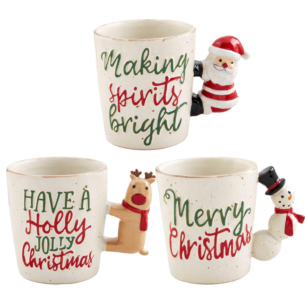 Mug | Christmas Figure Stoneware Handle Mugs