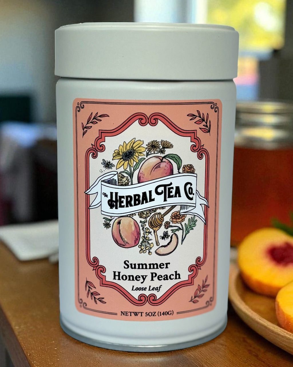 夏のハニーピーチハーバルティー