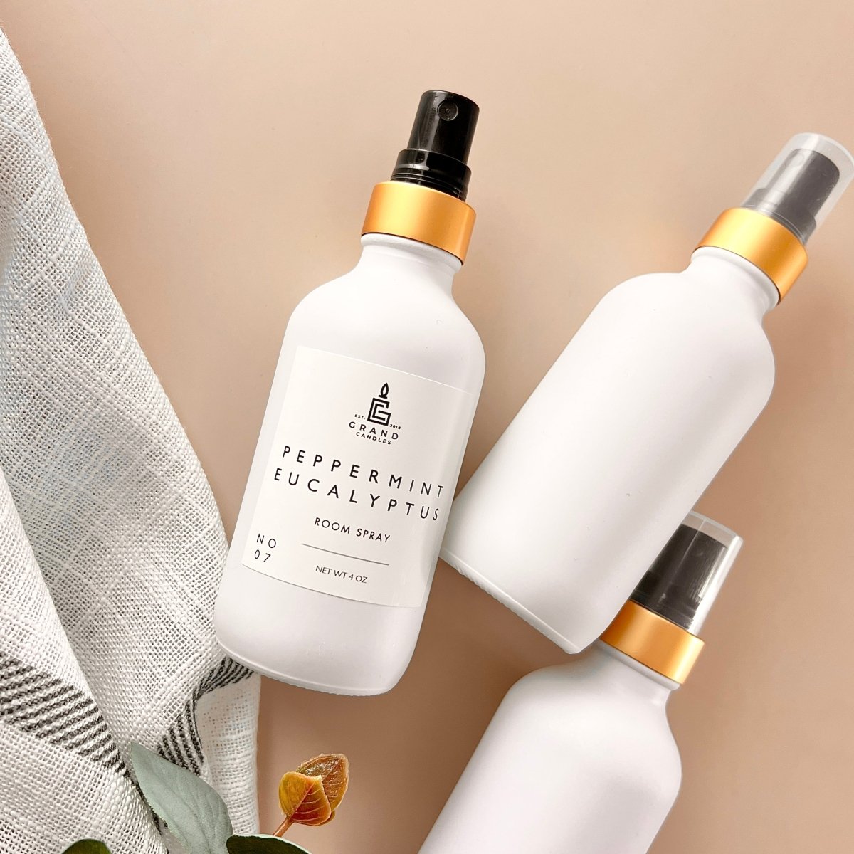 Peppermint Eucalyptus Room & Linen Spray is a Honey Badger Books & Boutique home fragrances selected for a clear product fit, gift-ready presentation, and everyday usefulness. Sourced from Grand Candles, it is categorized for shoppers looking for home fragrances without mixing unrelated apparel, book, food, pet, or home-decor signals. Best-fit category: Home & Garden > Decor > Home Fragrances. This description supports Amazon and marketplace search while keeping the product identity accurate and specific.