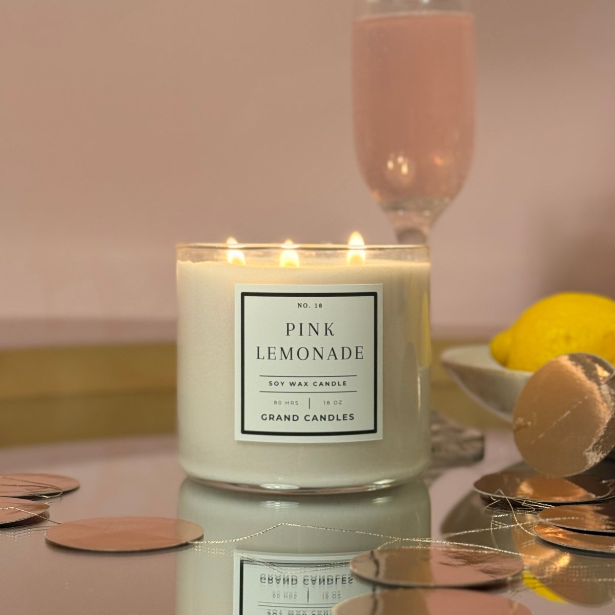 Pink Lemonade Candle is a scented candle suited for cozy rooms, quiet routines, reading nooks, and thoughtful home-fragrance gifting.