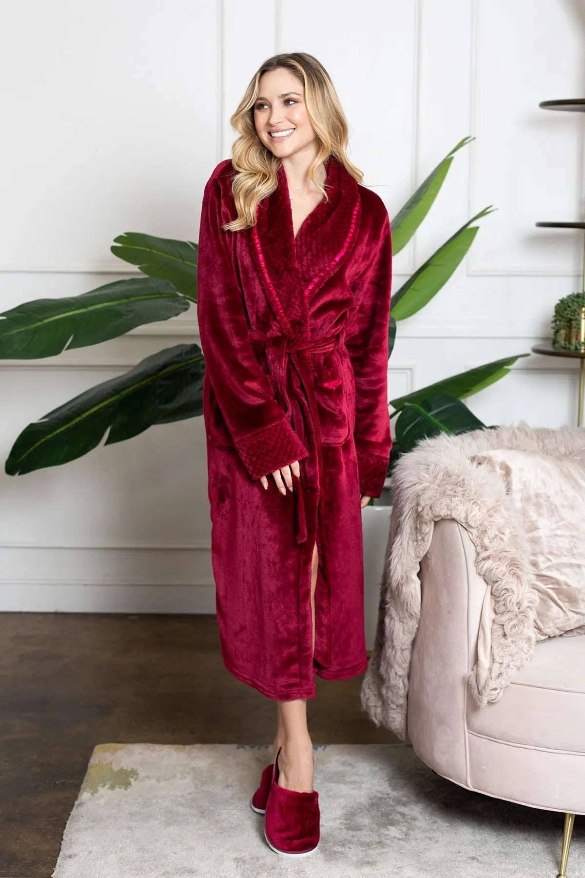 Women'S Ultra Soft Plush Bathrobe