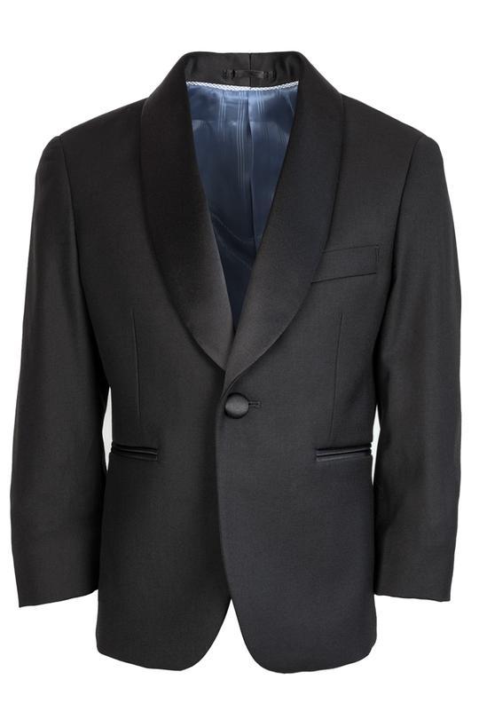 Kids Tuxedo | "seville" Kids Black Tuxedo Jacket Shawl (separates)
