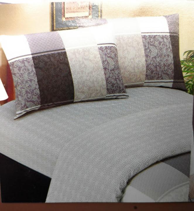 Juego de sábanas ajustables y planas de Paisley Floral Gris DaDa Bedding con fundas de almohada (FSFS8222)