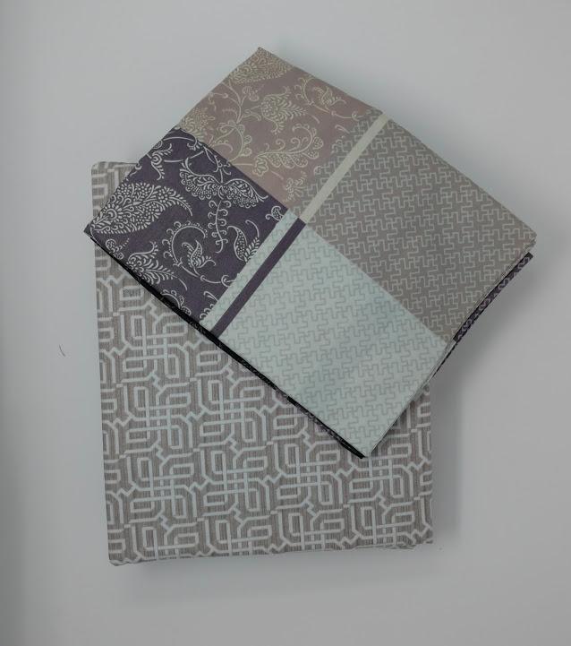 Juego de sábanas ajustables y planas de Paisley Floral Gris DaDa Bedding con fundas de almohada (FSFS8222)
